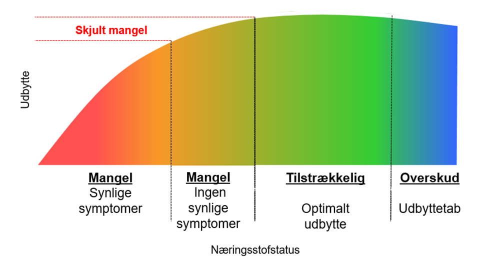 Principskitse for udbyttetab
